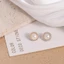 FUJIOU 50 Nút Quần Áo, Nút Ngọc Trai Tròn Sáng Bóng, Hợp Kim DIY Vintage Nút May Quần Áo May