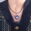 DARON Trái Tim Pha Lê Vòng Cổ, Vintage Gothic Trái Tim Đỏ Mặt Dây Chuyền, Thời Trang Y2K Trang Sức Punk Dây Xích Vòng Cổ Trái Tim Choker Nam Nữ