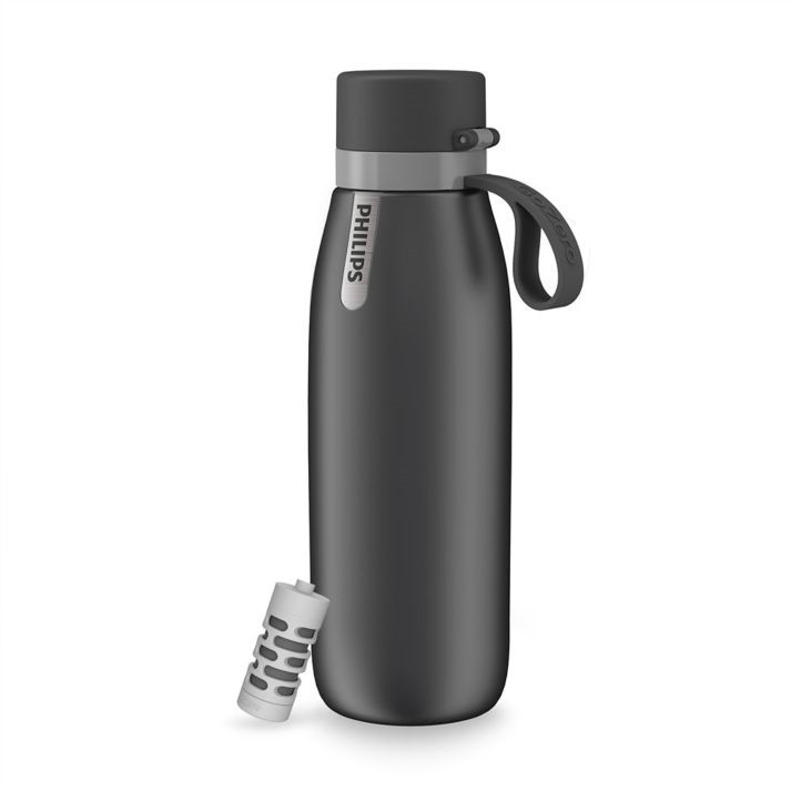 Bình giữ nhiệt Daily Insulated Philips AWP2772GR/97 xám đen Giữ lạnh 24h–Hàng chính hãng