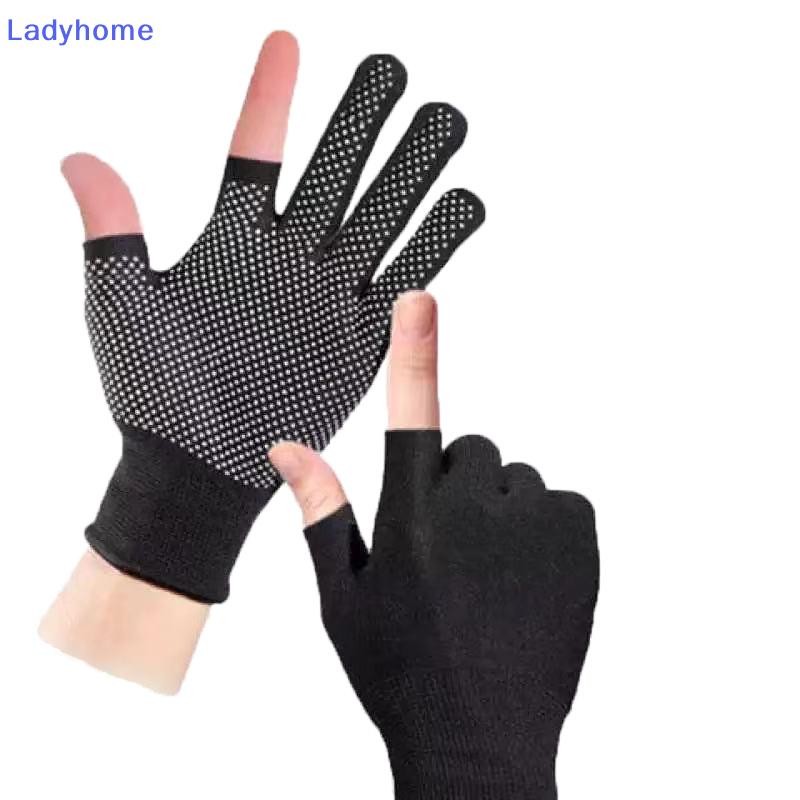Găng tay đi xe đạp chống trượt Lady Glue-dot dành cho nam, ngoài trời, màn hình cảm ứng hai ngón Găng tay mỏng VN