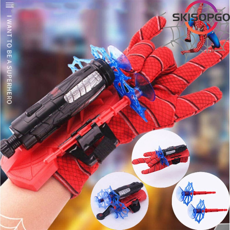 Đồ Chơi Siêu Nhân Spider ManHóa Trang Găng Tay Đồ Chơi Bắn Tơ Người Nhện Cho Bé Trai Đồ Chơi Găng Tay Người Nhện Bắn