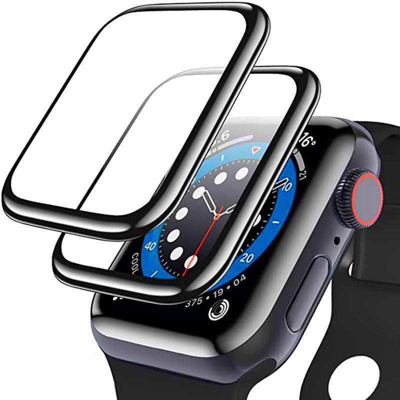 1-3 Chiếc HD Đen Edge Phim Cường Lực Bảo Vệ Màn Hình Cho Apple Watch Series 9 8 7 41mm 45mm Ultra 2