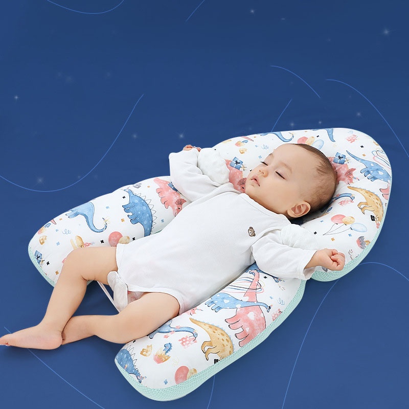 Gối Chữ U Cho Bé Sơ Sinh Có Dây Rút Điều Chỉnh 3 Đầu , Gối Chống Bẹp Đầu Cao Cấp Giúp Bé Sơ Sinh Ngủ Ngon Cho Bé