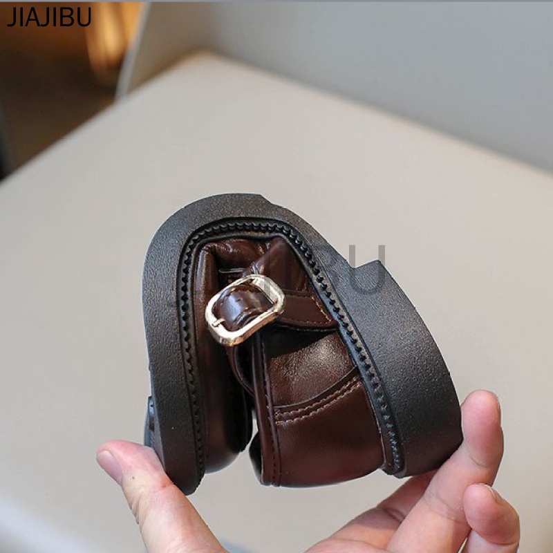 Giày Trẻ Em Cute Girls Princess Shoes Fashion Kids Shoes Children's Doll Shoes Versatile Lolita Shoes Korean Kids Platform Mary Jane Shoes Giày Đồng Phục Học Sinh Tiểu Học Giày Búp Bê Mũi Tròn Chống Trượt Cho Bé  Giày Đế Bệt Chống Va Chạm Cho Bé Gái