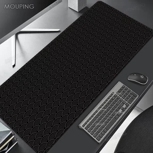 Japane Đen Sóng Lớn Chuột Miếng Lót Bàn Cao Su Thảm Xxl Mousepad Nghệ Thuật Thảm Cao Su Chuột Thảm Bàn Thảm Pc Thảm Phụ Kiện Văn Phòng