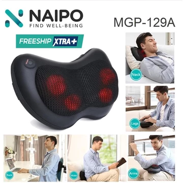 Gối Massage NAIPO MGP-129A / Máy massage lưng MELING / MIF-ZS08 - Massage Nhiệt Hồng Ngoại Mát xa Cổ Vai Gáy