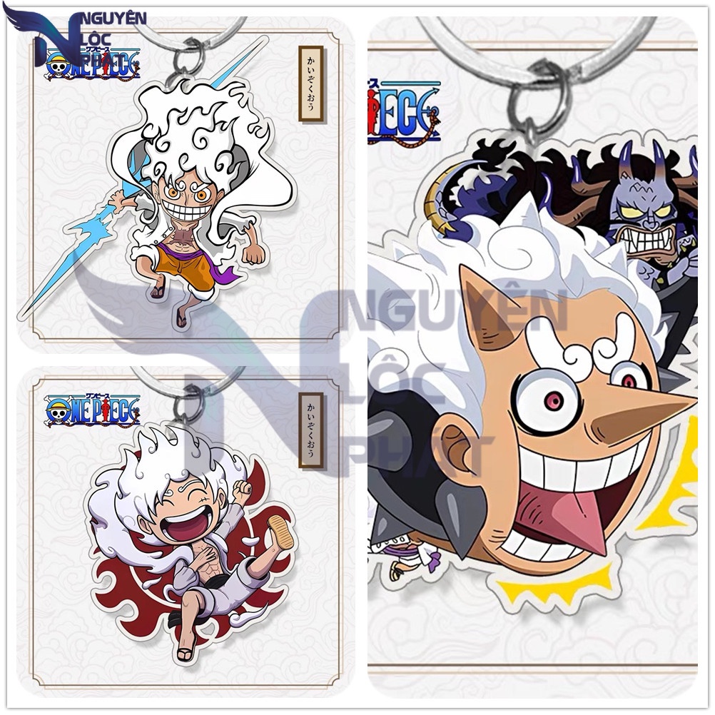 Anime one piece nika monkey d. Luffy gear 5 anime acrylic mặt dây ...