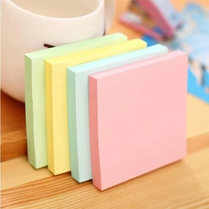 Giấy note, giấy nhớ set 100 tờ nhiều màu sắc, kích thước có keo dán phụ kiện văn phòng phẩm tiện lợi
