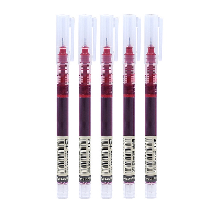 Bút Bi Mực Gel 3 Màu Đỏ/Đen/Xanh Dương/Xanh Dương 0.5mm Dùng Trong Văn Phòng