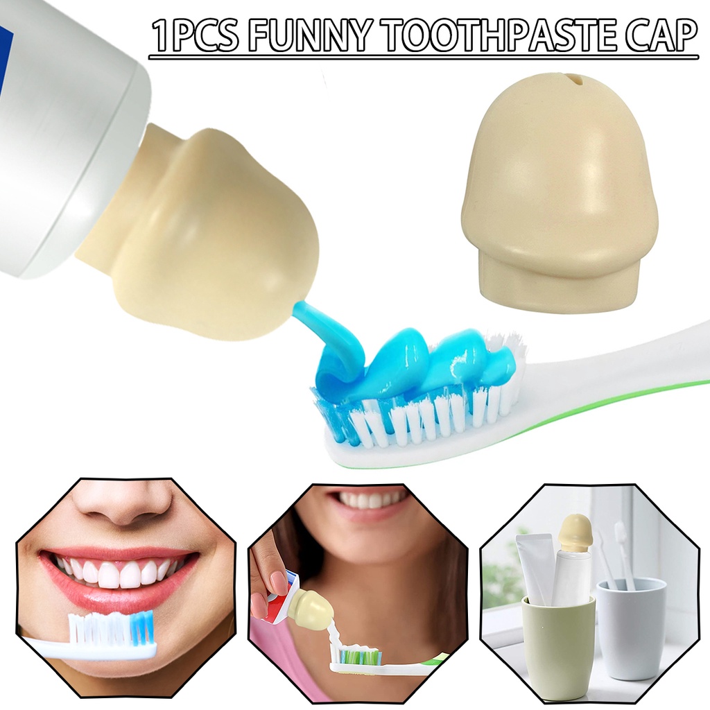 Funny Toothpaste Cap Prank Toothpaste Squeezer Head Dustproof