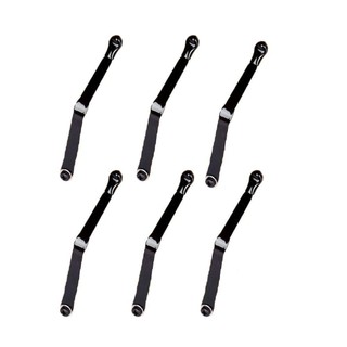 SCANDIFY 6 Gói Phụ Kiện Để Bàn, Kẹp Trang Đứng Sách Màu Đen Kim Loại, Bấm Giá Đỡ Sửa Chữa Xoắn Thay Thế Nhà