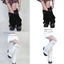 YOI Girls Punk Denims Leg Warmers Y2K Crosses Jean loe Chân Tay Goth Baggy Cuffs Mắt Cá Chân Heap Tất JK Ống Giữa S