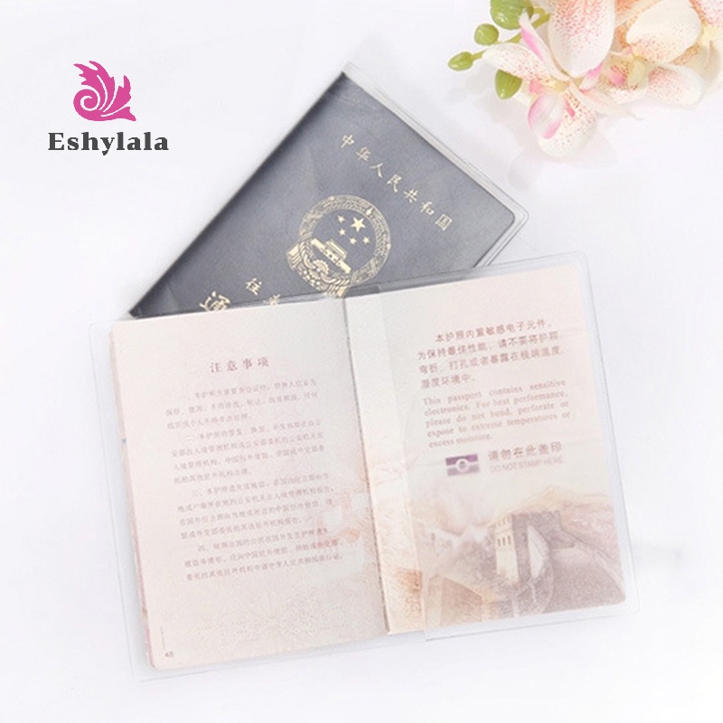 Vỏ hộ chiếu trong suốt trên túi đựng tài liệu chống nước Tay bảo vệ hộ chiếu [MỚI]