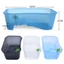 ZENZON Turtle Vivarium Box, Basking Ramp Water Land Dual Use Turtle Aquarium, Goldfish Feeding Box Nhựa Loại Mở Bể Bò Sát Mini Home