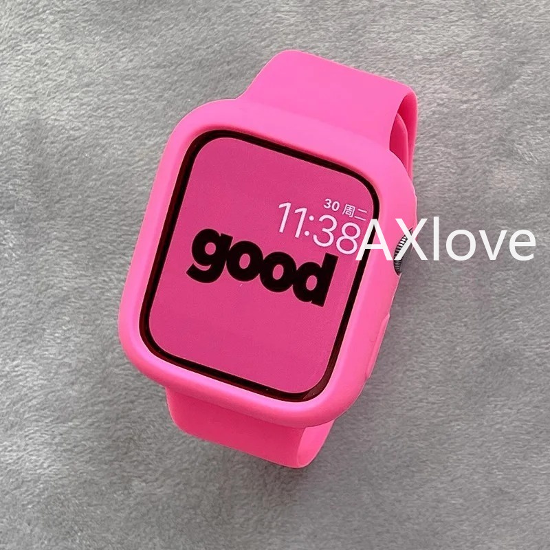 Dây Đeo silicone Trong Suốt Cho Đồng Hồ Thông Minh apple watch series 9 8 7 6 se 5 3 2 49mm 40mm 44mm 42mm 41mm 45mm 49mm