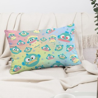 Vỏ gối hình chữ nhật Sanrio Hangyodon Vỏ gối bằng vải Polyester in một mặt Trang trí ghế Sofa tại nhà (Không có lõi)