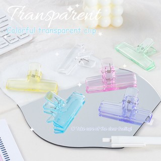 Trong Suốt Kẹp Giấy Tờ Tài Liệu Màu Kẹo Ngọt Cỡ Lớn Tiện Dụng Cho Học Sinh
