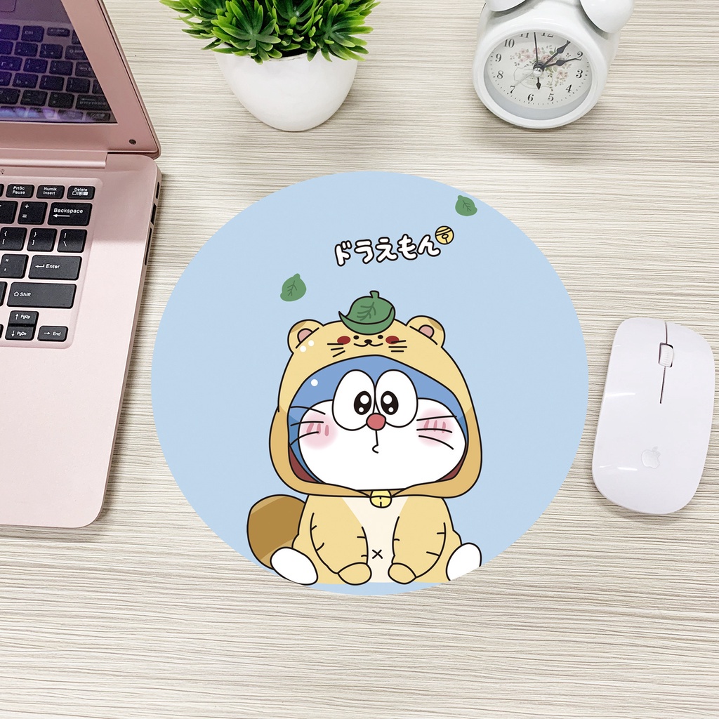 Miếng lót chuột, pad chuột hình tròn 22x22 cm, hoạt hình dễ thương