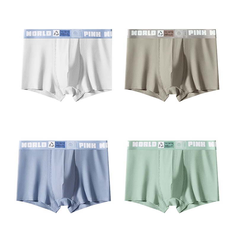 Mô tả Ecmln Quần Lót Boxer Lụa Lạnh Siêu Mỏng Thoáng Khí Thoải Mái Cho Nam Giới Có size Lớn - 2