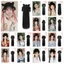 DELMER Cổ Tóc Giả, Dài Tổng Hợp Hanfu Tóc Giả Đầu, Truyền Thống Vintage Mũ Vô Hình Tự Nhiên Hanfu Cosplay Tóc Nữ