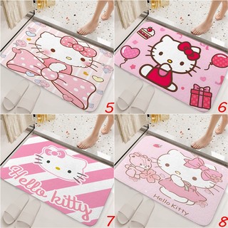 Thảm cửa Hello Kitty Quà tặng thiết thực cho bạn bè Phòng ngủ Văn phòng Trang trí nội thất Thảm trải sàn chống trượt (60x40CM)