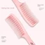 FAVORITEGOODS Lược đuôi ngựa, Chăm sóc tóc xoăn dày đặc Lược chải tóc, Salon công cụ tạo kiểu tóc làm dày màu hồng tiện lợi
