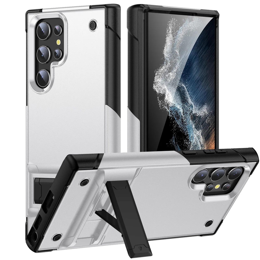 Ốp Điện Thoại Có Chân Đế Vô Hình Cho Samsung Galaxy S21 S25 S23 FE S24 S22 Ultra Plus + A73 A54 A53 A52S A52 A33 A23 A14 5G Cover