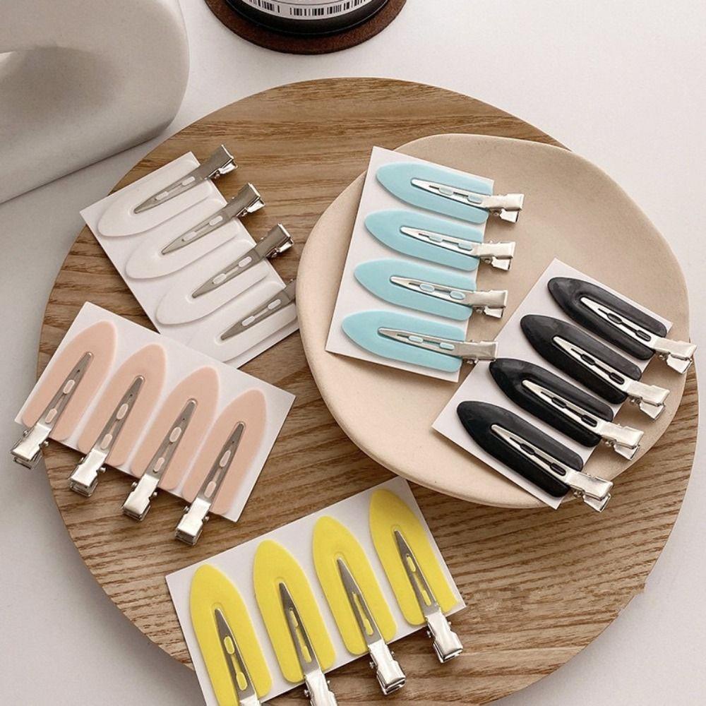Kẹp tóc liền mạch BORAGETE, phụ kiện tạo kiểu chuyên nghiệp, không uốn cong, không để lại vết