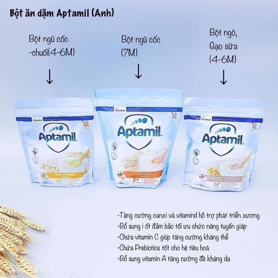 Bột Ăn Dặm Aptamil - Ăn Dặm Cho Bé TiBong Store, Dành Cho Bé Từ 4 Tháng Cung Cấp Đầy Đủ 17 Loại Vitamin