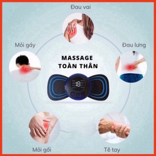 Miếng Dán massage EMS mini Đa Năng Cho Vai Cổ Eo Chân Và Cổ