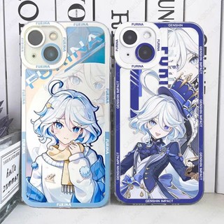 Ốp Điện Thoại TPU Silicone Trong Suốt Chống Sốc In Hình Game Genshin Va Chạm Furina Cho iphone 14 Pro Max 11 12 13 Pro Max