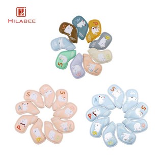 HILABEE Bộ 9 Vỏ Bọc Đầu Gậy Đánh Golf Chống Thấm Nước Kèm Thẻ Kỹ Thuật Số Bảo Vệ Thích Hợp Làm Quà Tặng Cho Người Mới Bắt Đầu