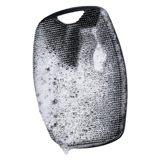COZYNEST 1 Cái Bàn Chải Tẩy Tế Bào Chết Silicon, Bàn Chải Tắm Massage Đen Xám Nhẹ Nhàng, Dụng Cụ Tắm Làm Sạch Toàn Thân Mềm Mại Bền Đẹp