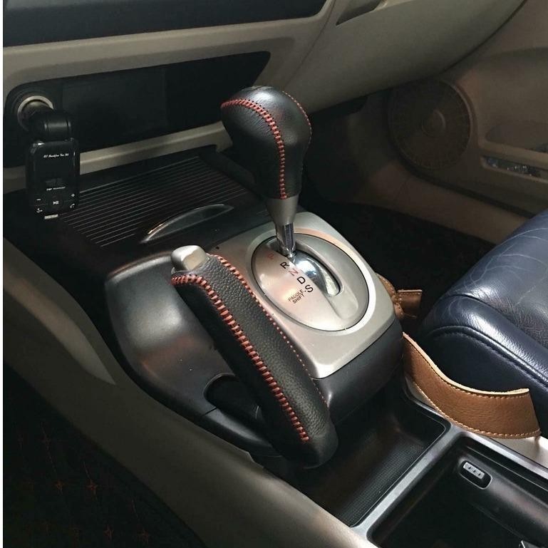 Bọc cần số- phanh tay Honda Civic, Accord AT 2008-2010 da bò thật khâu thủ công