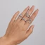 Yoo 4 chiếc Nhẫn hợp kim chắc chắn theo phong cách Gothic dành cho giới trẻ cá tính