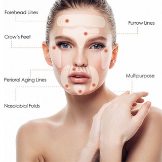 Miếng dán chống nhăn bằng silicon GUADALUPE1, Miếng đệm cổ trán nâng da chống lão hóa, Đầu trước trong suốt có thể tái sử dụng chống vi mô Dải xóa nếp nhăn khi ngủ
