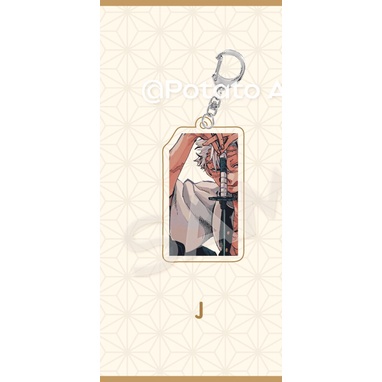 Móc khoá Demon Slayer Thanh gươm diệt quỷ Anime Keychain Women Shinazugawa Sanemi Kawaii Acrylic Stand Ita