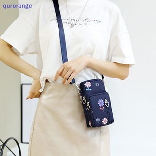Qurange Vải Đeo Ngang Túi Dành Cho Nữ Nam Túi Xách Nhỏ Đeo Vai Túi Hàn Quốc Bé Gái Bé Trai Học Sinh Dây Kéo Túi Điện Thoại Ví ror