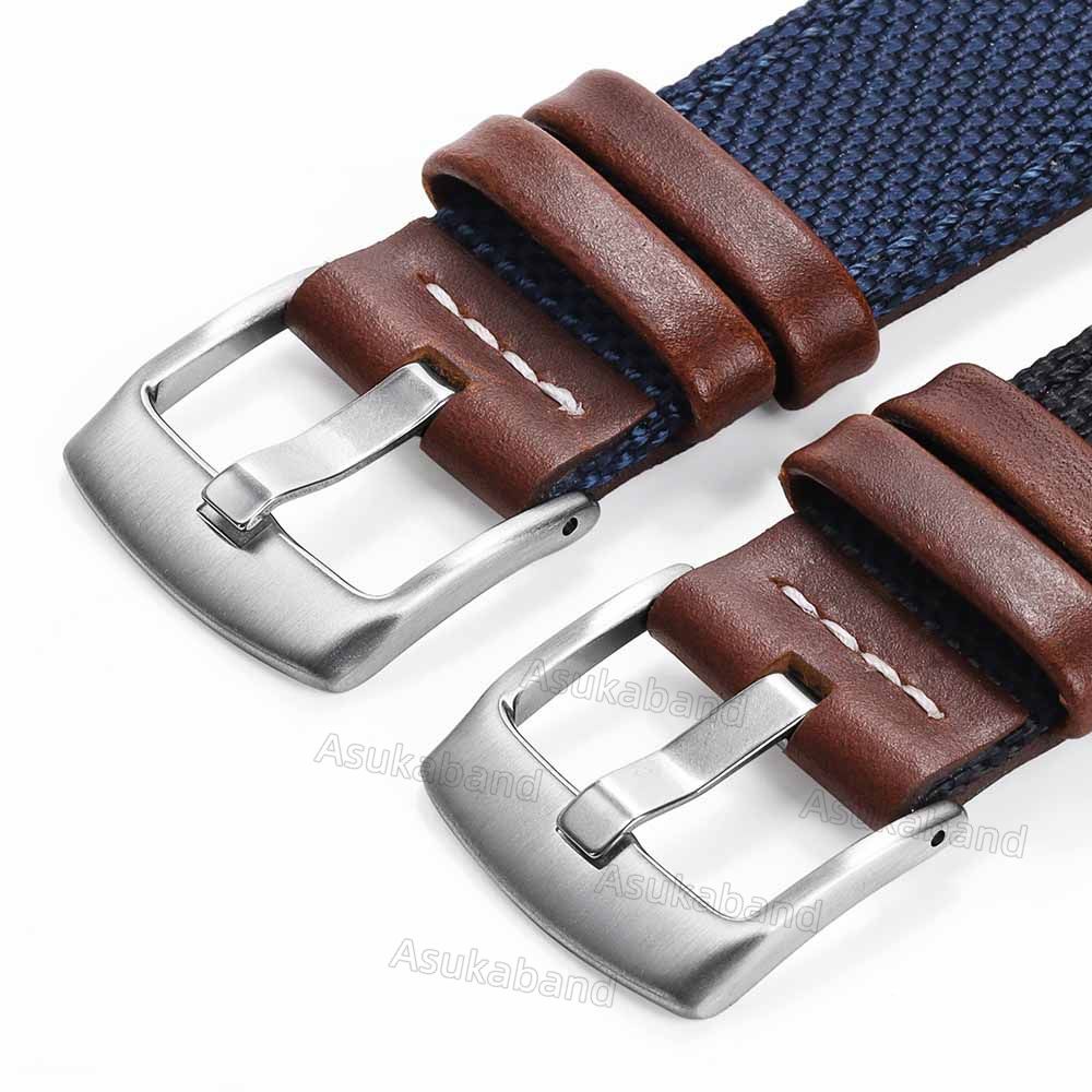 Dây Đeo Đồng Hồ Bằng Vải denim Và Da Thật 20mm 22mm y2k Tháo Gỡ Nhanh Phong Cách Cao Bồi Cổ Điển Cho Nam Và Nữ