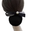 DELMER Bun Snood, Ruy Băng Mũ Nơ Lò Xo Kẹp, Phụ Kiện Tóc Thanh Lịch Kẹp Đuôi Ngựa Phong Cách Hàn Quốc Tóc Lưới Bao Bé Gái