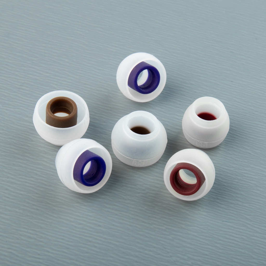 Tri 1 Cặp Tai Nghe Nhét Tai Bằng Silicon Có Dây Kích Thước s / m / l Cho qkz hbb kai