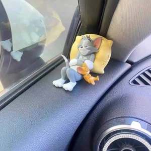 1 Bộ 5 Mô Hình Búp Bê tom Và jerry mini Dễ Thương Trang Trí Xe Hơi