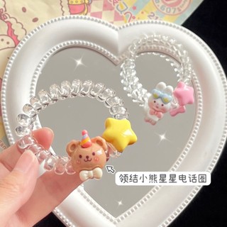 MEOWU Cột Tóc Lò Xò Nhiều Màu Sắc Gấu Thỏ Phong Cách Hàn Quốc Cho Nữ