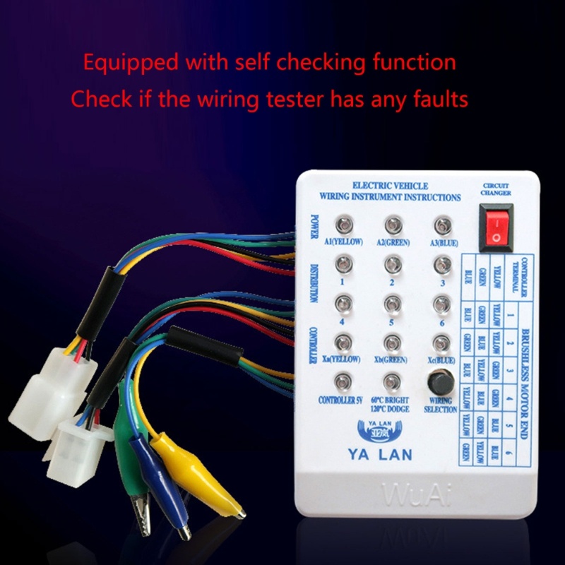 MIS 24V-120V Chạy Bằng Điện Không Chổi Than Xe Máy Kiểm Tra Động Cơ Xe Tay Ga Điều Khiển Máy Dò Cho Ô Tô DIY
