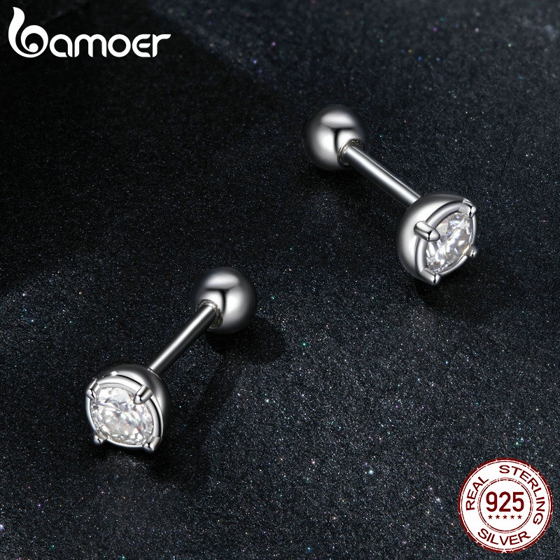Bamoer Bông Tai Bạc 925 Thời Trang Nữ Tính MSE044