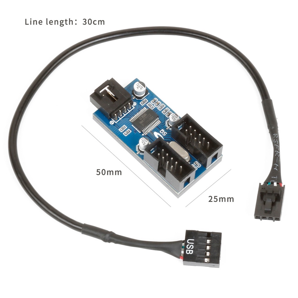 Jmt Dây Cáp Nối Dài 9pin usb 2.0 9pin 1 Sang 2 / 4