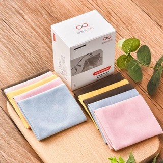 [Còn hàng] Máy làm sạch kính FURNICLICK 5 / 10 chiếc, Phụ kiện kính mắt Vải làm sạch sợi nhỏ siêu mịn, Khăn lau màn hình bằng vải ống kính nhiều màu da lộn