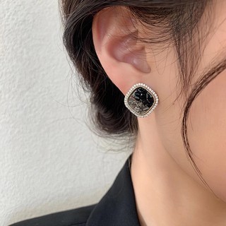 Khuyên Tai Đính Đá Pha Lê Phong Cách retro Cao Cấp