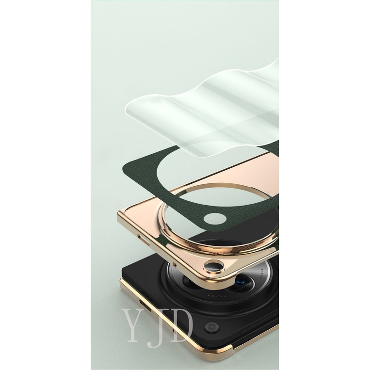 Bao Da Điện Thoại Chống Sốc Siêu Mỏng Mạ Điện Cho oppo find n3 Ốp