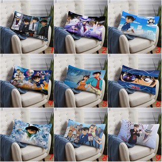 Conan Edogaw Hình Chữ Nhật Gối Thám Tử Lừng Danh Conan Một Mặt In Hình Đệm Polyester Trang Trí Sofa Nhà (Không Có Lõi)